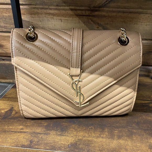 Fashion Hand Bag, Tan/red/gold